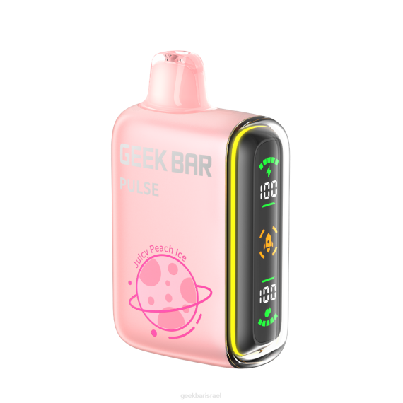 קרח אפרסק עסיסי Geek Bar Pulse 024D51 - GEEK BAR vapes flavours ואפי חד פעמי 15k