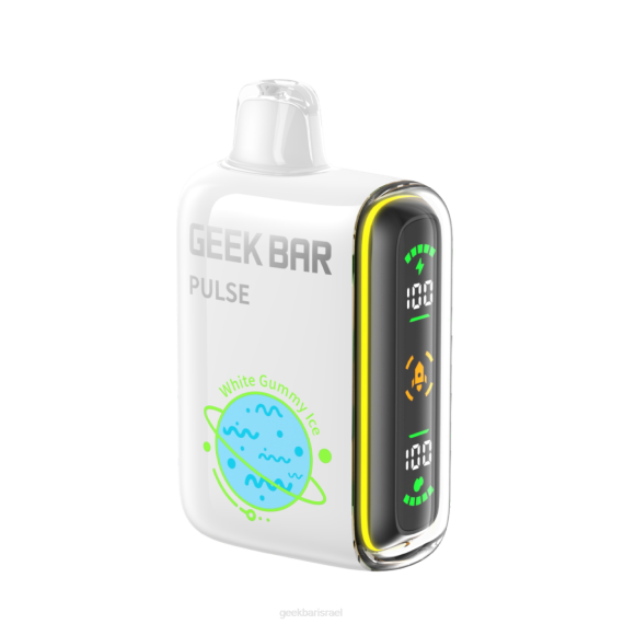 קרח גומי לבן Geek Bar Pulse 024D68 - GEEK BAR vape ואפי חד פעמי 15k